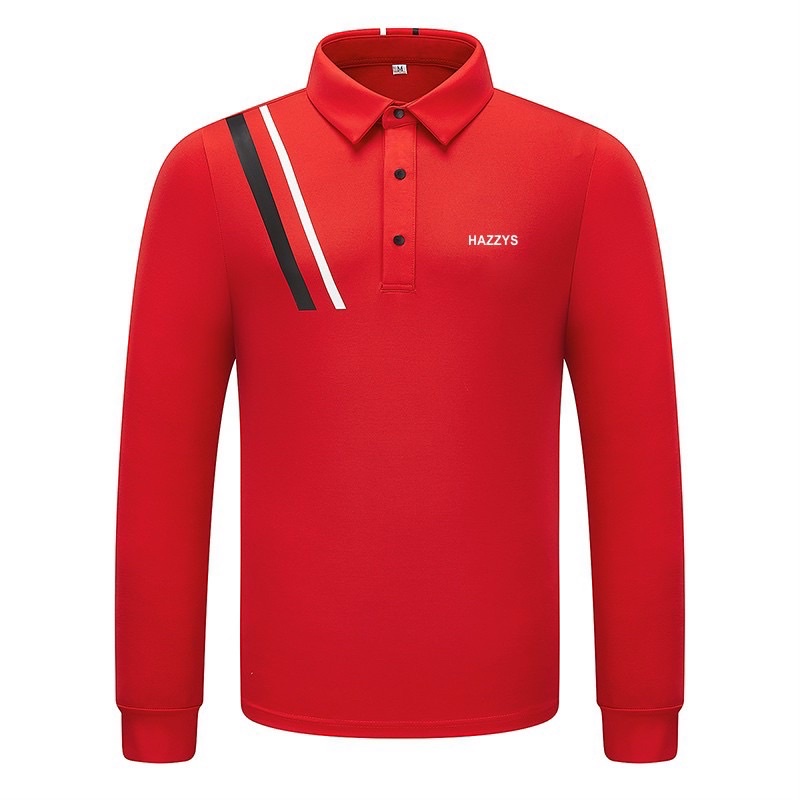 Áo Golf Hazzys Dài Tay Chất Liệu Thoáng Mát,Form Chuẩn Đẹp