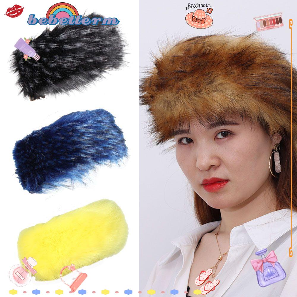 Mũ lông giả giữ ấm nhiều màu tùy chọn phong cách Nga thời trang cho nữ