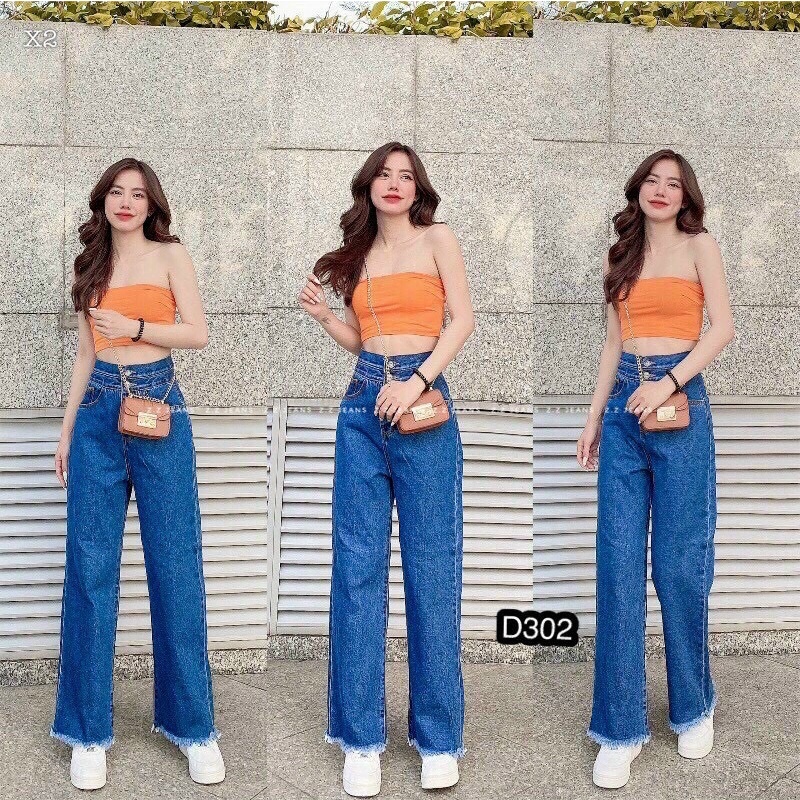 QUẦN JEANS LỬNG ỐNG RỘNG