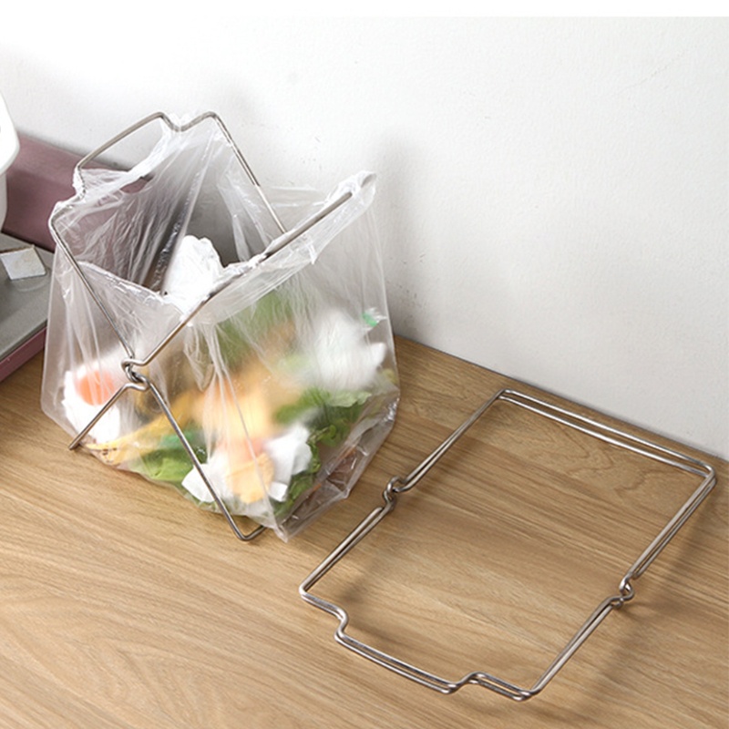 Giá đỡ treo túi rác bằng thép không gỉ tiện dụng cho nhà bếp