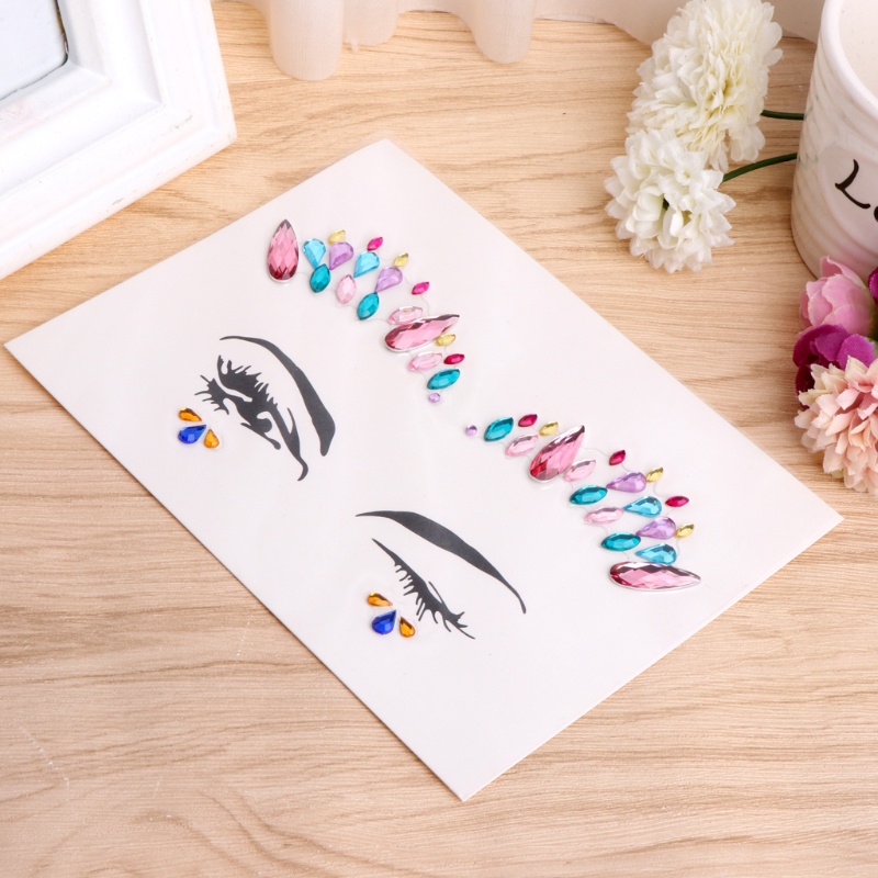 Miếng Dán Hình Xăm Tạm Thời Đính Đá Pha Lê Đẹp Mắt