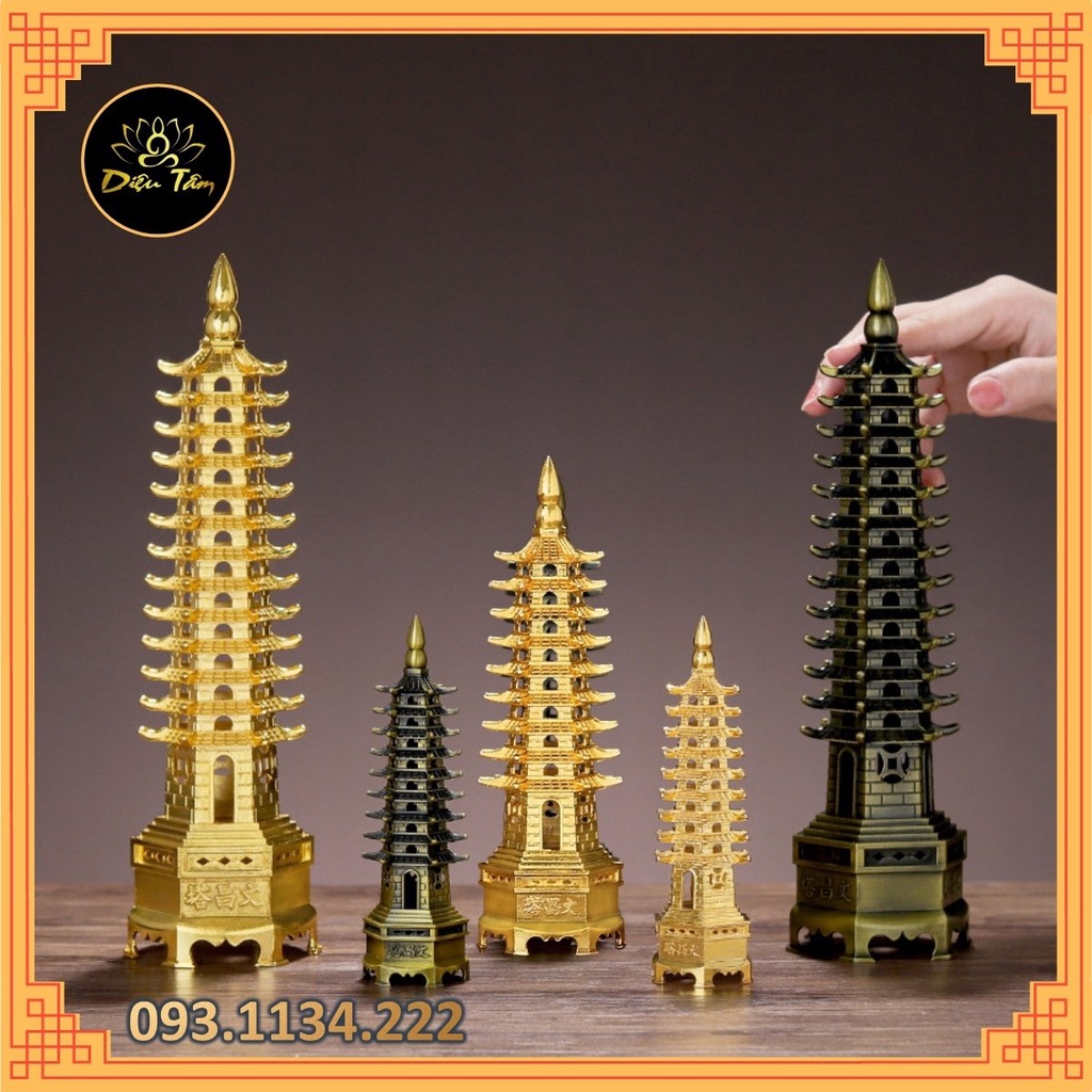 Tháp văn xương đặt ở bàn làm việc, bàn thờ, kệ sách để cầu may mắn trong công việc, công danh thăng quan tiến