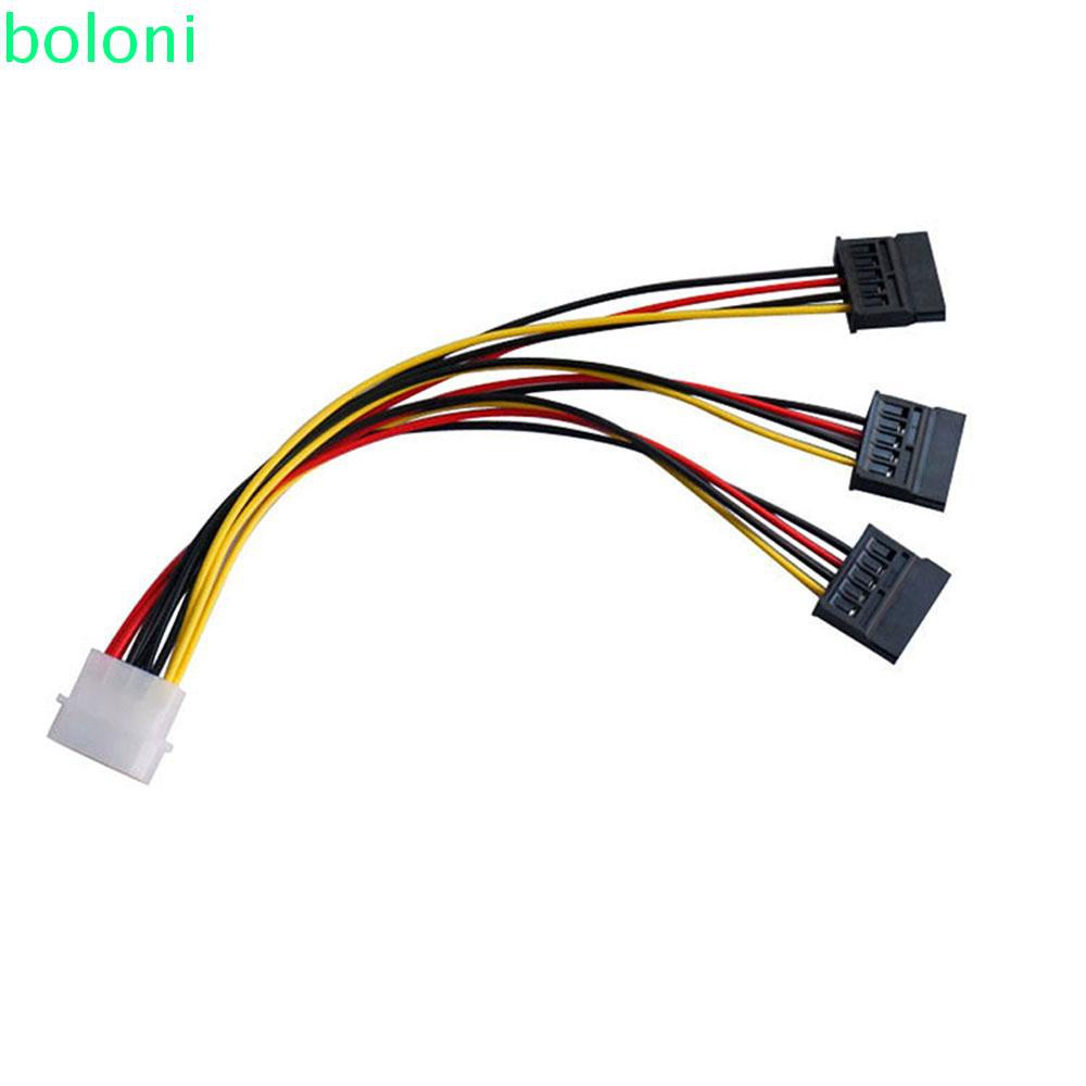 Dây Cáp Chuyển Đổi Nguồn Sata 4 Pin Ide Molex Sang 3 Phích Cắm