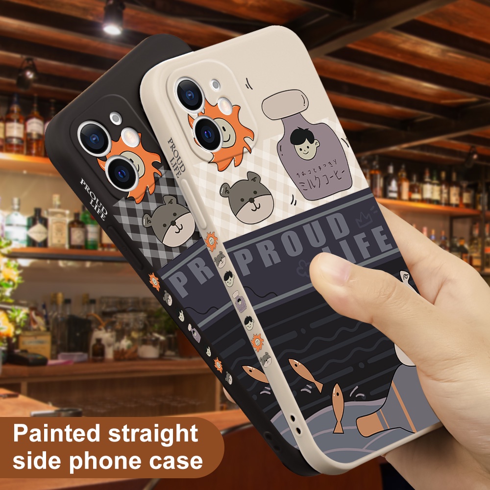 Ốp điện thoại mềm in hình gấu và cá cho Huawei Nova 5T 7i 3i Nova 2S 4 5 3 5i 6 7 Pro SE Honor 20 20S