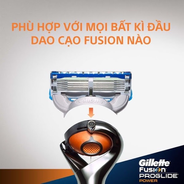 Hộp 4 cái Lưỡi thay thế dao cạo râu Gillette Fusion 5 Proglide Power , Proshield , Skinguard