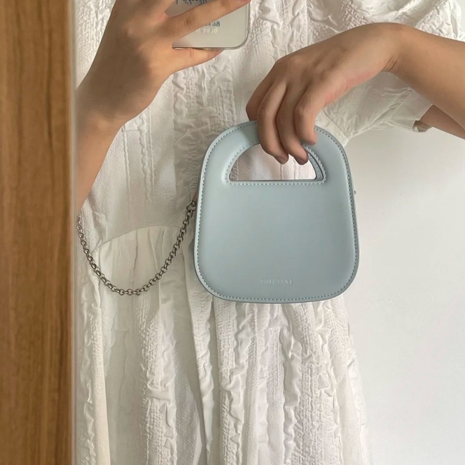 Túi vuông đeo chéo túi mini dây xích túi xách nữ đẹp màu xanh lam