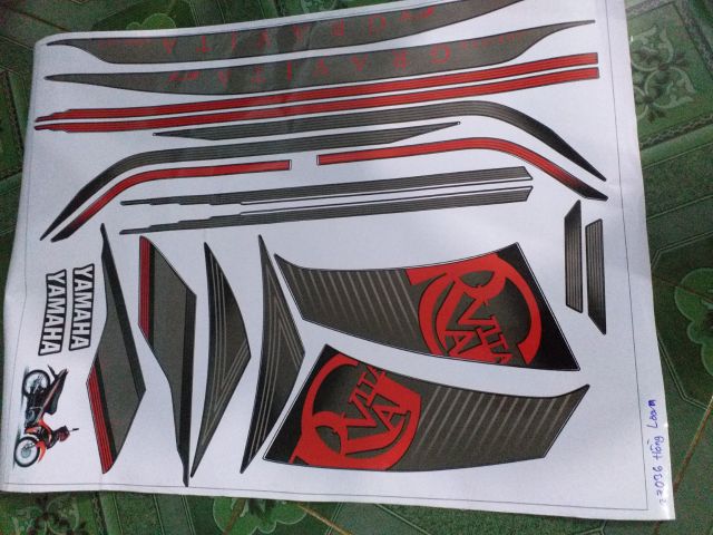 Tem rời  dán xe jupiter gravita