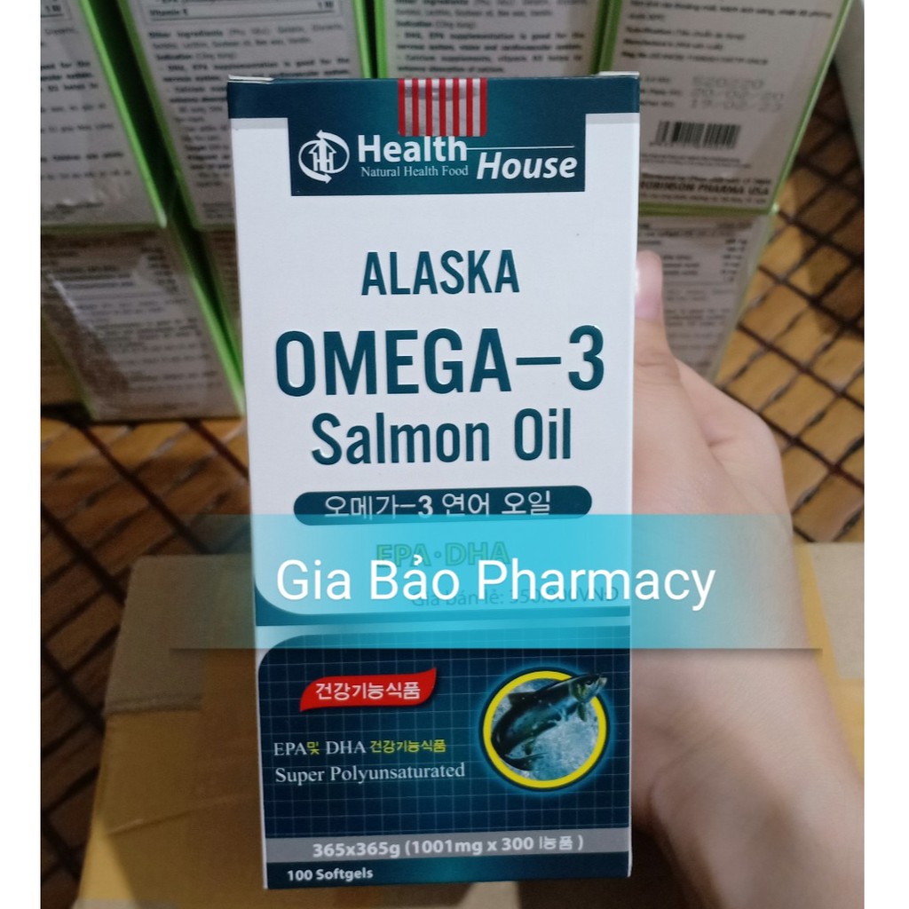 Dầu gan cá OMEGA 3 Salmon oil lọ 100 viên