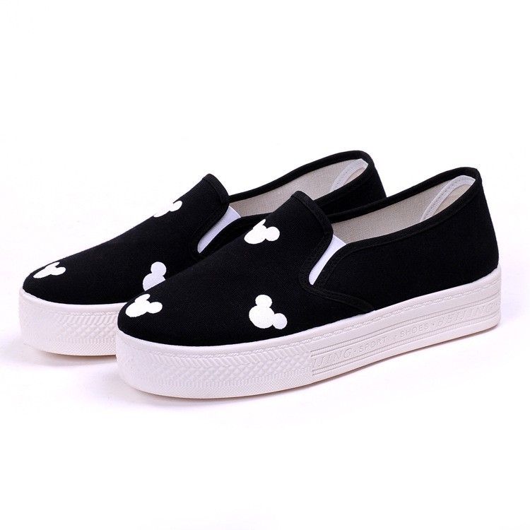 Giày slip on đế độn gấu cute - GTTG34 | WebRaoVat - webraovat.net.vn