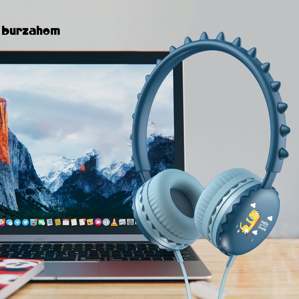 Tai nghe chụp tai có mic họa tiết hoạt hình cho điện thoại