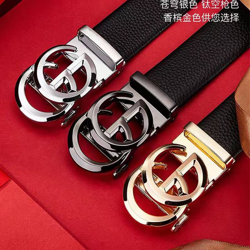 Thắt lưng nam da bò cao cấp, Dây nịt phong cách hàn quốc khóa tự động Full option- 40