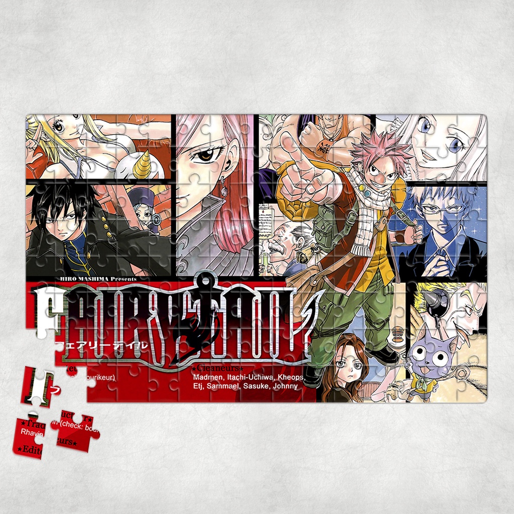 Tranh ghép hình Anime - Tranh ghép hình FAIRY TAIL - Mẫu 2 - Nhận in hình tranh ghép theo yêu cầu