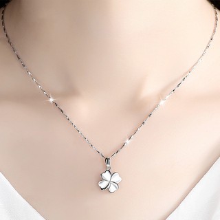 [Đơn 99K Tặng 1 Dù Chống Tia UV] Mặt Dây Chuyền Bạc Hình Cỏ Bốn Lá