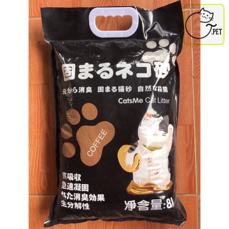 Cát Nhật đen cho mèo, Cát vệ sinh Catsme cho mèo khử mùi, vón cục, thấm hút - Tpetshop