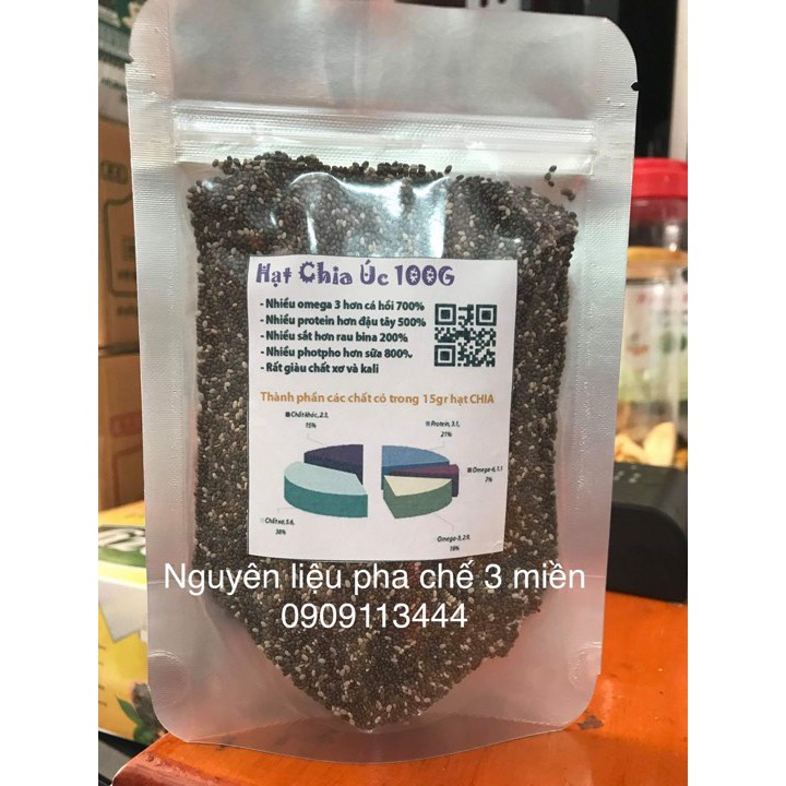 Hạt chia Úc Organic nhập khẫu -100gam