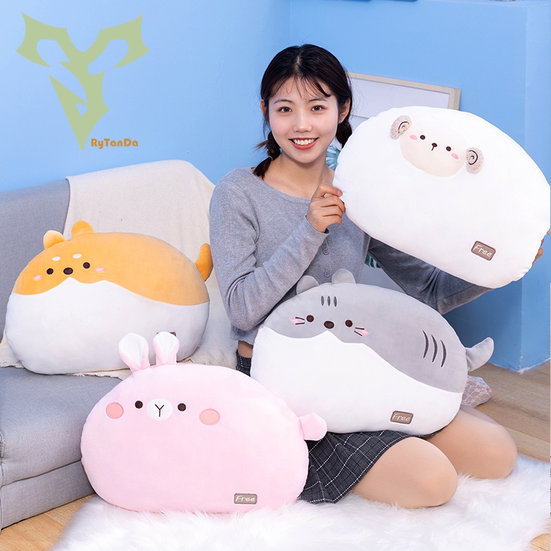Đồ chơi nhồi bông Hình Chó Shiba / Mèo Dễ Thương Cho Bé Gái