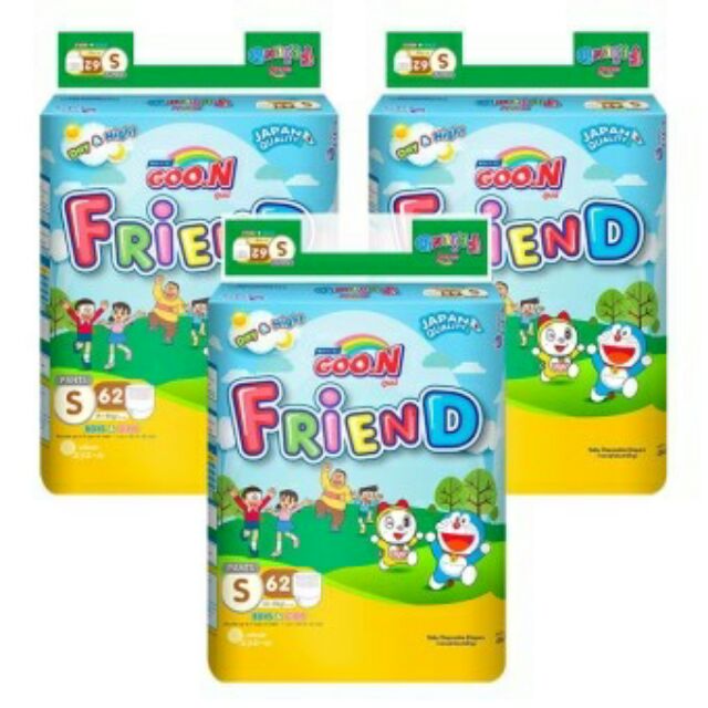 [CỘNG MIẾNG] BỈM/TÃ QUẦN GOON FRIEND TẶNG BỊCH Mini ĐỦ SIZE S62+5/M58+5/L48+5/XL42+5/XXL34+5