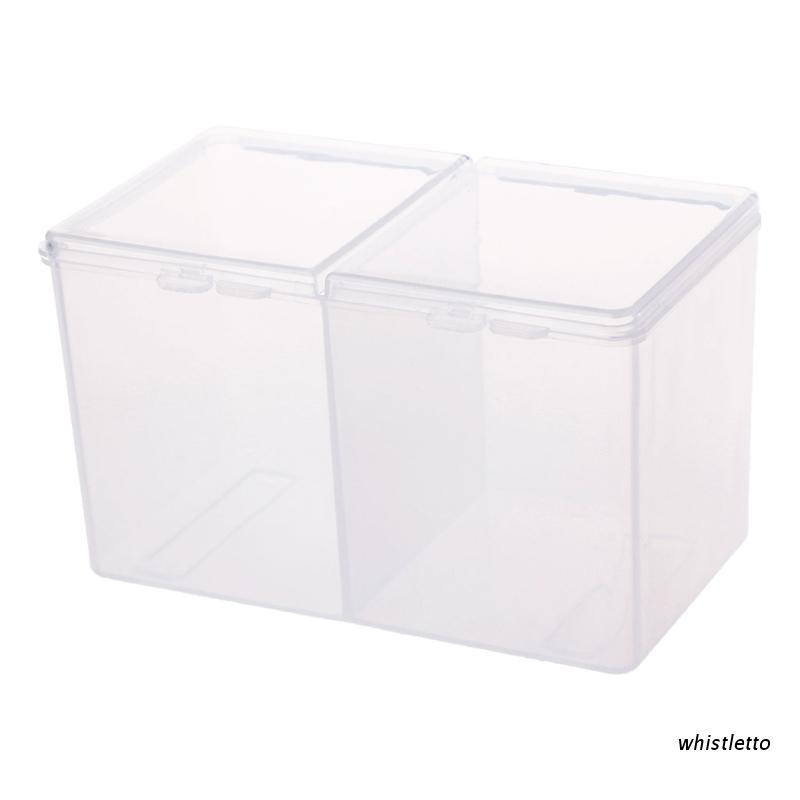 [Hàng mới về] Hộp rỗng đựng bông tẩy trang / phụ kiện trang trí móng tay đa năng tiện lợi