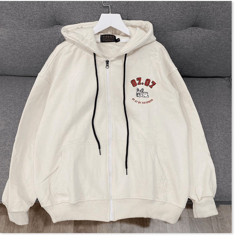 [Freeship] Áo khoác thun nỉ nam nữ form rộng có dây kéo 0707 | BigBuy360 - bigbuy360.vn