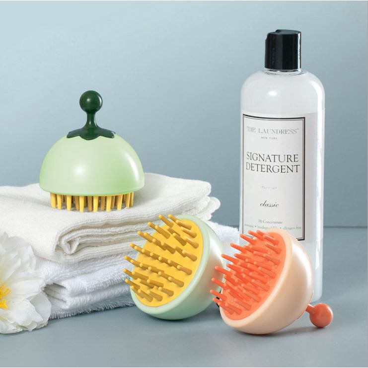 Bàn Chải Chà Lưng Lông Mêm Gội Đầu Massage Tẩy Da Chết Chất Silicon