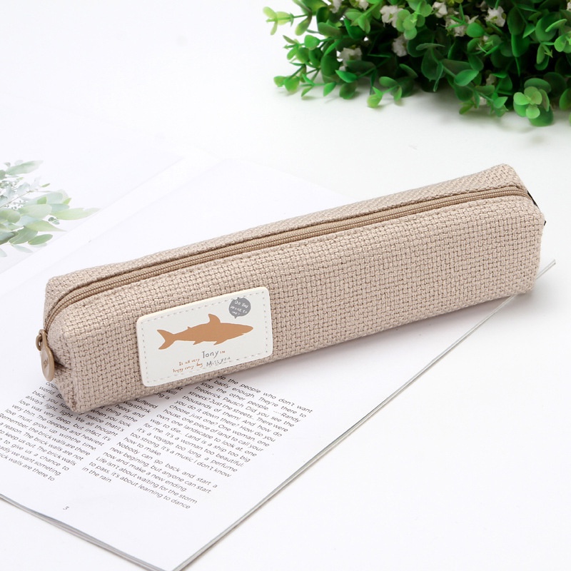 Mới Hộp Đựng Bút Bằng Vải Cotton Phong Cách Hàn Quốc Sáng Tạo Ốp