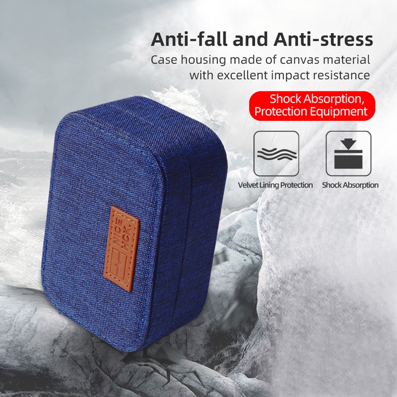 Hộp Đựng Tai Nghe Bằng Vải Canvas Cao Cấp Hấp Thụ Sốc Cho NX7 MK3 / TANCHJIM