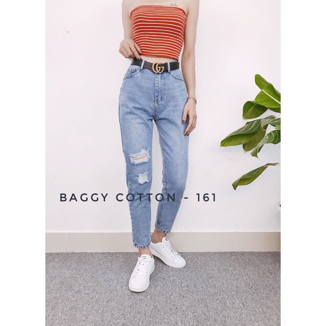 Quần baggy jean rách