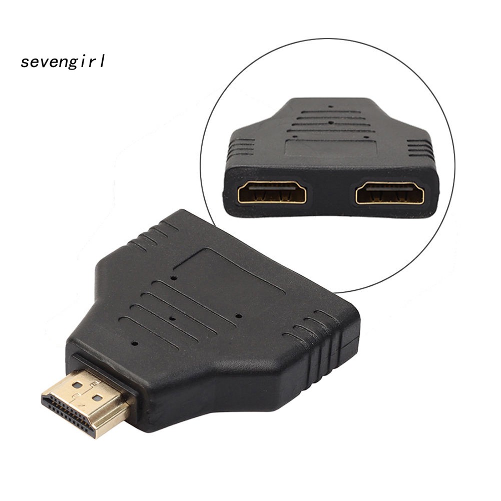 Đầu Chia Cổng Hdmi 1080p Sang 2 Đầu Âm 1 Trong 2 Tiện Dụng