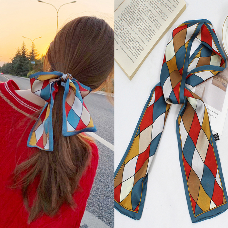 Dây Cột Tóc Lụa Phong Cách Hàn Quốc Xinh Xắn Cho Nữ