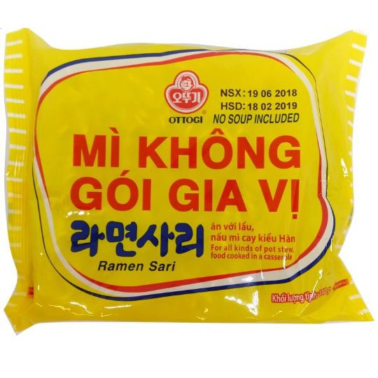 gói mì gói không gia vị ottogi 110g