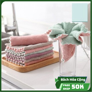 Khăn lau bếp đa năng 2 mặt siêu thấm nước , siêu mềm mịn