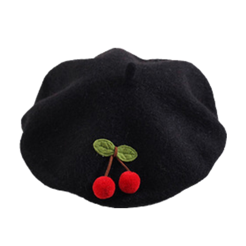 Mũ Beret Len 48-52cm Xinh Xắn Dành Cho Bé 2-8 Tuổi