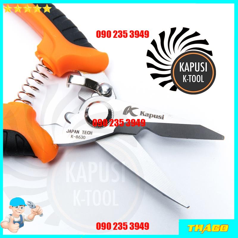 Kéo cắt cành, kéo tỉa dăm Nhật Kapusi Japan lưỡi thép SK-5 siêu bền - siêu sắc, dụng cụ làm vườn chuyên nghiệp