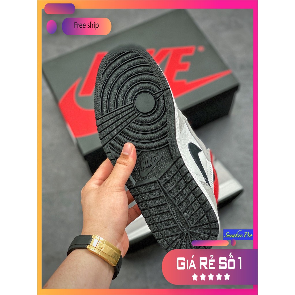 Giày thể thao AIR Jordan 1 Retro High Light Smoke Grey (GS) siêu đẹp dành cho nam nữ | BigBuy360 - bigbuy360.vn