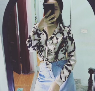Áo Sơ mi lụa ( ảnh thật )