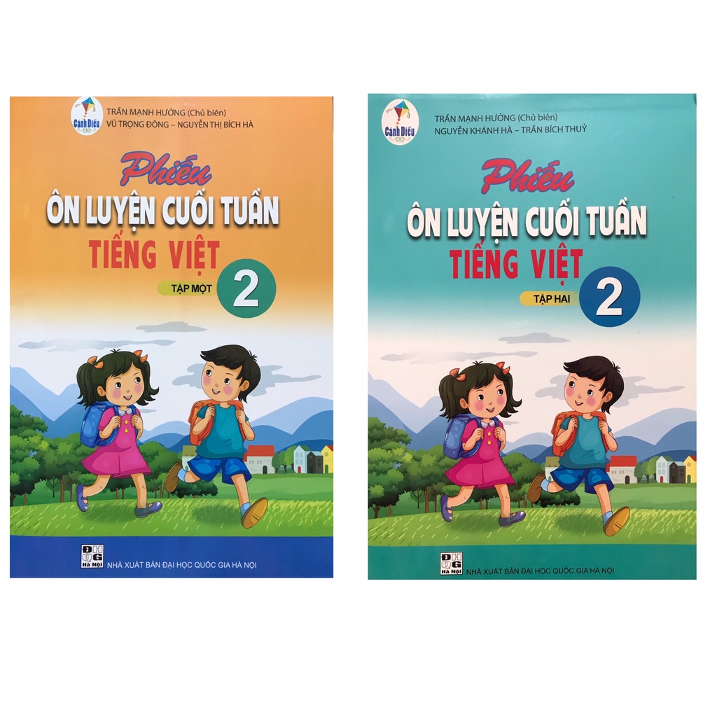 Sách - Combo Phiếu ôn luyện cuối tuần tiếng việt lớp 2 tập 1 + tập 2
