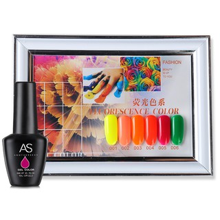Sơn gel lẻ AS 6 màu huỳnh quanh YG