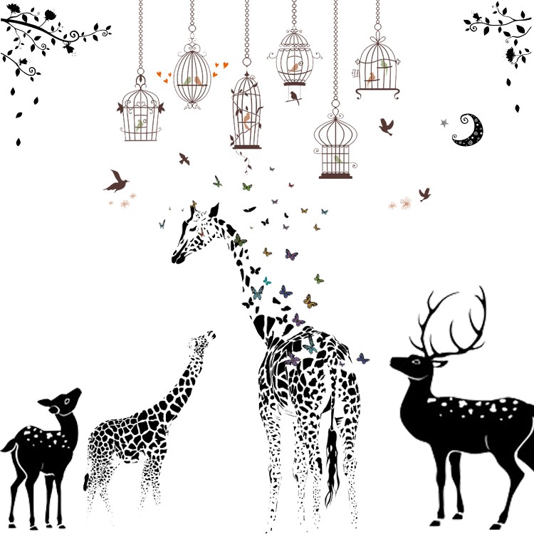 Decal dán tường trang trí nhà cửa, phòng khách, phòng ngủ, quán cafe, trà sữa giá rẻ đẹp AmyShop tại HCM