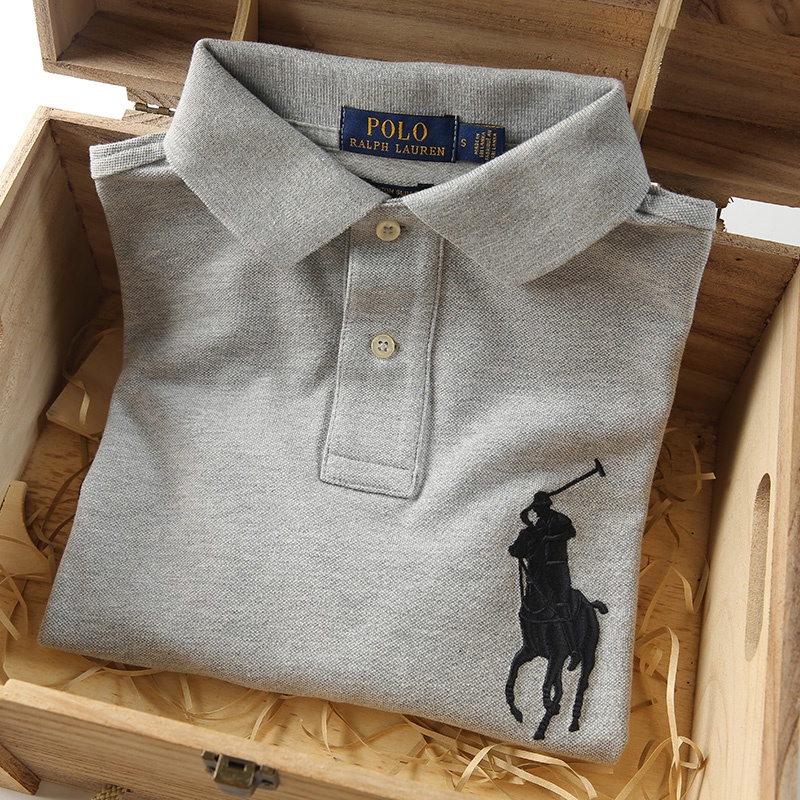 Áo Thun polo Ralph Lauren Tay Ngắn Bằng Cotton Nguyên Chất Thêu Họa Tiết Cổ Điển Thời Trang Mùa Hè Cho Nam Và Nữ