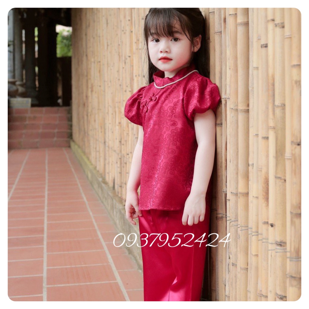 Đồ Lam Đi Chùa # SET Sẫm Tay Phồng Mẹ và Bé# SET MẸ VÀ BÉ