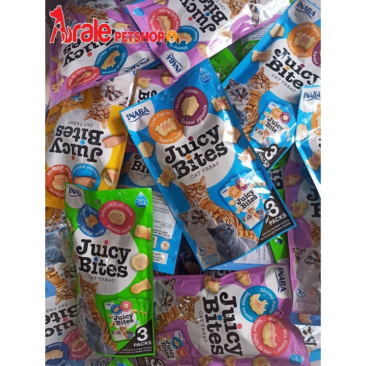 BÁNH THƯỞNG CHO MÈO JUICY BITES TÚI 33.9GR