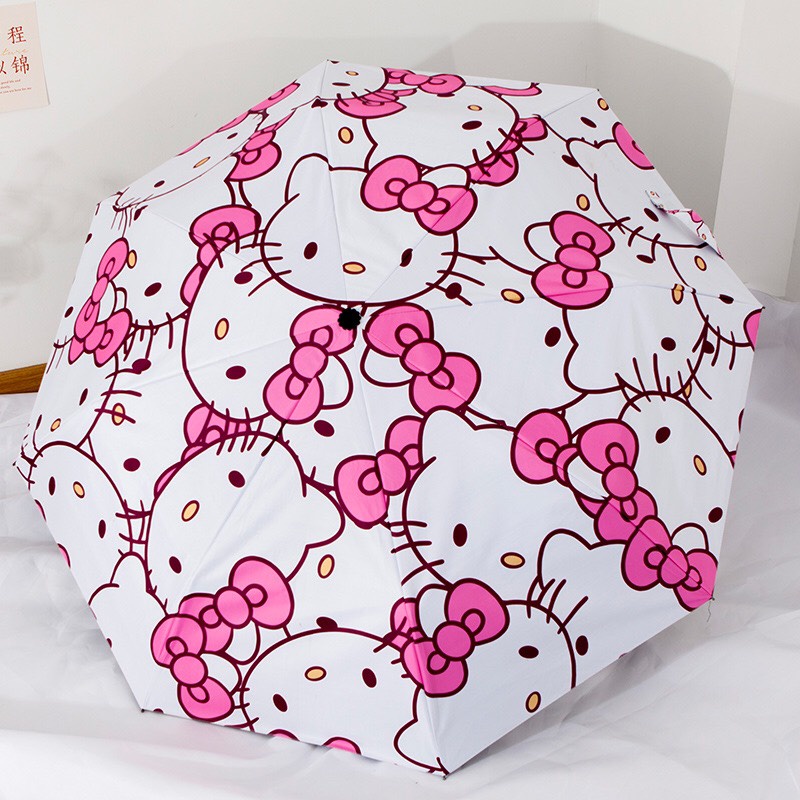 Ô, dù gấp thông minh tiện lợi hình Hello Kitty