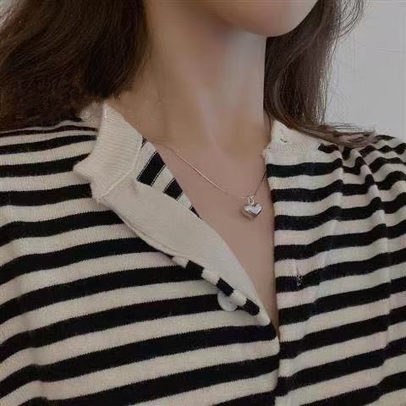 Vòng cổ hợp kim mặt hình trái tim thời trang cho nữ