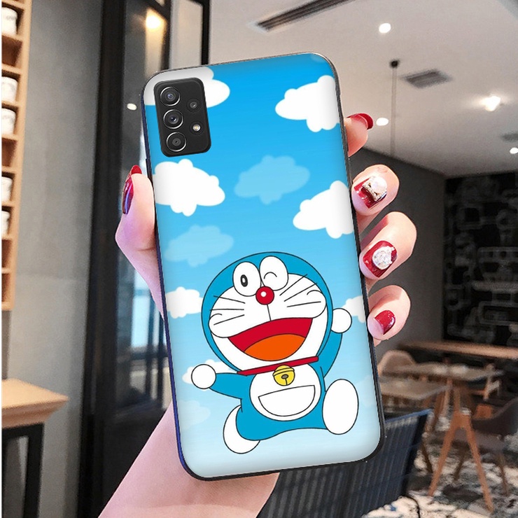Mềm Ốp Điện Thoại Dẻo Viền Đen Họa Tiết Hoạt Hình Doremon Cho samsung galaxy a81 a82 a91 m20 m30 m30s m21 m31 m51