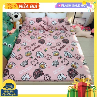 [Free ship-Xả kho cắt lỗ]Drap ga trải giường đệm dày 10cm,15cm,20cm,chát chọn mẫu,Mã 1457