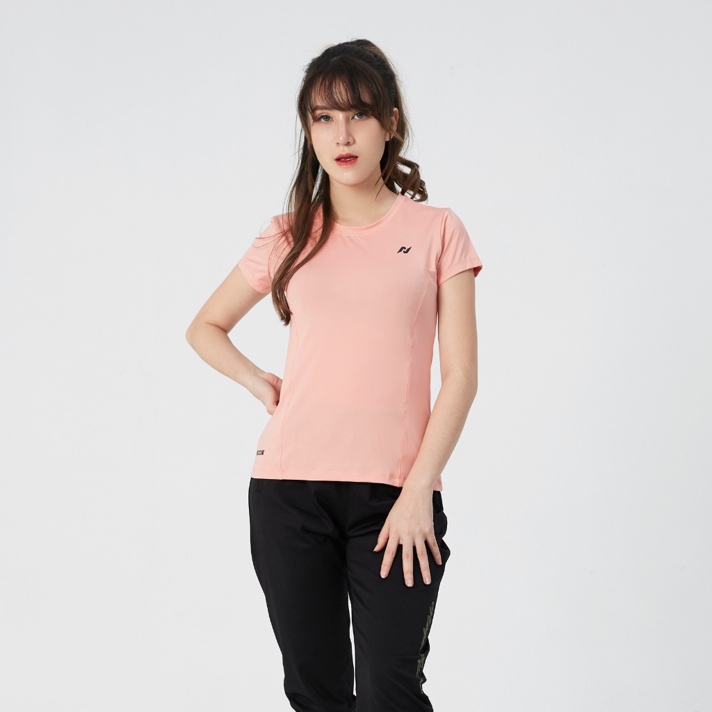 Áo Thun T-Shirt Nữ NEGIN Thiết Kế Cổ Tròn Ngắn Tay Form Ôm Body, Chất Vải Co Giãn Thoáng Mát AN348W