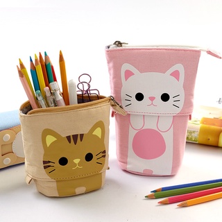 New style unicorn pencil case high quality cloth school supplies stationery cat pencil box pencil case