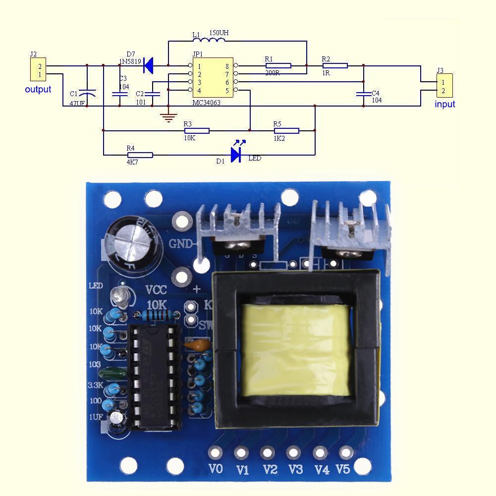 Bảng Mạch Biến Áp Dc-ac Từ 12v Sang 110v 220v 150w