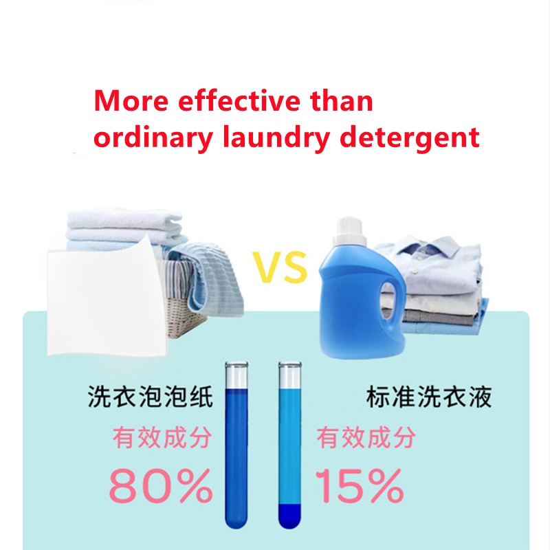 30pcs viên giặt quần áo Giấy tẩm hương thơm lâu dài nước hoa cô đặc dành cho giặt đồ
