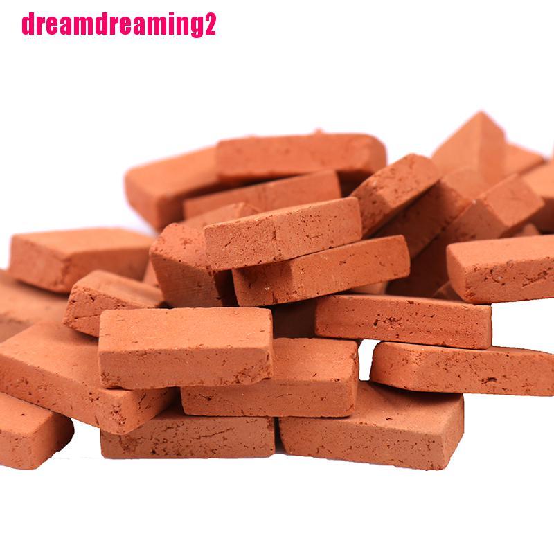 Bộ 50 Mô Hình Gạch Thu Nhỏ Tỉ Lệ 1 / 16 Dùng Để Trang Trí Tiểu Cảnh